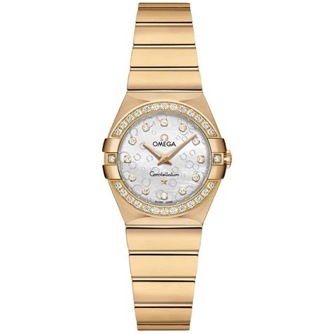 omega classic women's watch|women's omega constellation diamond watch.